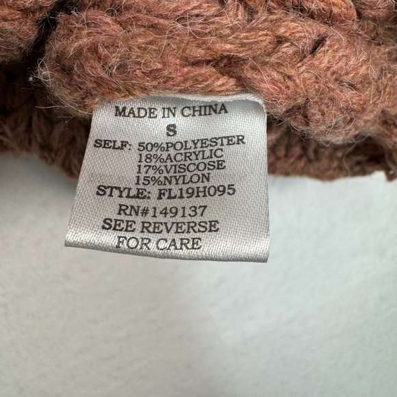 Favlux Fashion Sweater Womens Size S Chunky Neck Turtle Neck Crop - Picture 4 of 9